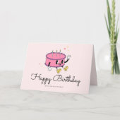 Retro Vintage Cake Birthday Card Karte (Vorderseite)