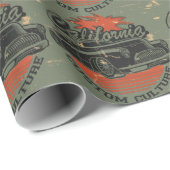 Retro Vintage Car Geschenkpapier (Rolleneckpunkt)