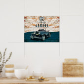 Retro Vintage Car Poster (Küche)