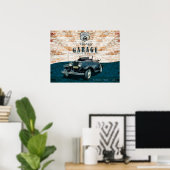 Retro Vintage Car Poster (Heimbüro)