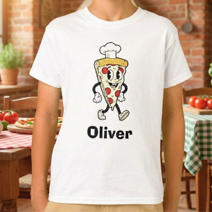 Retro-Vintage-Cartoon-Pizza-Koch T-Shirt