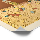 Retro Vintage Champagne Wine Bottle Drink Kitchen Poster (Ecke)