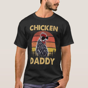 Retro Vintage Chicken Daddy Chicken Dad Vatertag T-Shirt
