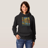Retro vintage Chicken Hoodie (Vorne ganz)