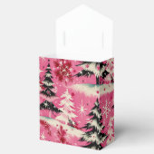 Retro Vintage Christmas: 1950's Pink Xmas Geschenkschachtel (Geöffnet)