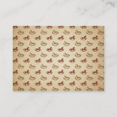 Retro Vintage Christmas Baby Shooting Book Request Begleitkarte (Rückseite)