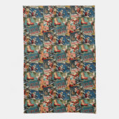 Retro Vintage Christmas Cards Collage Geschirrtuch (Vertikal)