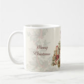 Retro Vintage Christmas Girl Geschenke Kaffeetasse (Links)