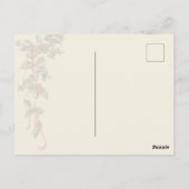 Retro Vintage Christmas Girl Grußkarte Postkarte (Rückseite)