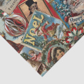 Retro Vintage Christmas: Holiday Cheer Collage Seidenpapier (Detail)