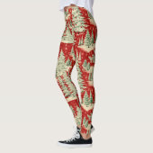 Retro Vintage Christmas Landscape Leggings (Links)