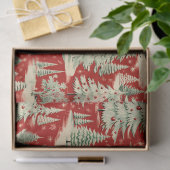 Retro Vintage Christmas Landscape Seidenpapier (Geschenk)