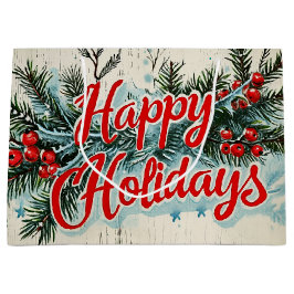 Retro Vintage Christmas: Mid Century Yuletide 2 Große Geschenktüte