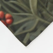 Retro vintage Christmas Moose Fleecedecke (Ecke)