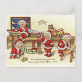 Retro Vintage Christmas NicksHoliday Postkarte (Vorderseite)