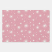 Retro Vintage Christmas: Rosa Collage Geschenkpapier Set (Vorderseite 2)