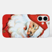 Retro vintage Christmas Santa Case-Mate iPhone Hülle (Rückseite (Horizontal))