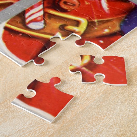 retro vintage Christmas Santa Holliday Puzzle (Seite)