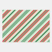 Retro Vintage Christmas Trio Stil Q Geschenkpapier Set (Vorderseite 2)