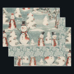 Retro Vintage Christmas Trio Style F Geschenkpapier Set<br><div class="desc">Die Gesamtwirkung dieses Vintagen und Retro-Weihnachtsverpackungspapiers liegt in Nostalgie, Wärme und Zeitlosigkeit. Wenn man seine Geschenke darin einpackt, fühlt man sich in eine vergangene Zeit versetzt, in der die Feiertage mit einfacher Freude und klassischer Eleganz gefeiert wurden. Es ist die perfekte Wahl, um Ihren Weihnachtsgeschenken eine Touch Vintager Magie hinzuzufügen...</div>