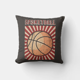 Retro Vintage Classic Grunge Basketball Kissen