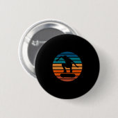 Retro Vintage Clic Skateboarder Flip Skateboard T Button (Vorne & Hinten)