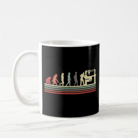 Retro-Vintage CNC-Maschinen Retro-Evolution Kaffeetasse (Links)