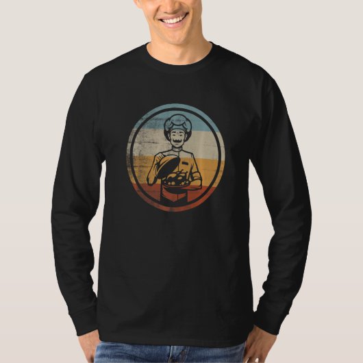 Retro Vintage Cooking Chef Cooking   T-Shirt (Vorderseite)