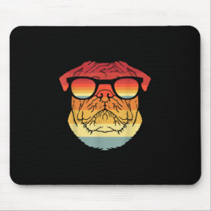 Retro Vintage Coole Mops Besitzer Geschenkgutschei Mousepad