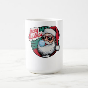 Retro Vintage Cooler Weihnachtsmann Weihnachten Kaffeetasse