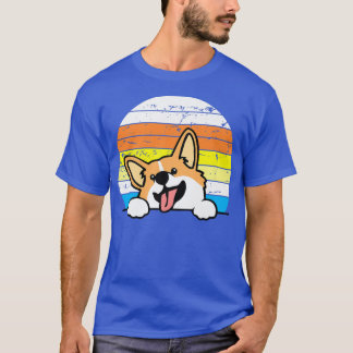 Retro Vintage Corgi, Geschenke für einen Hunde Lie T-Shirt