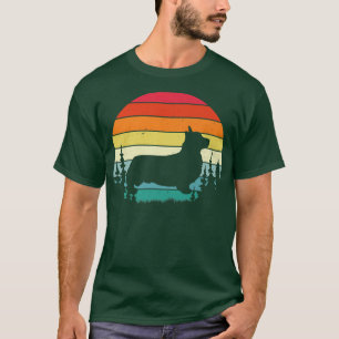 Retro Vintage Corgi Hund Liebhaber Geschenk Männer T-Shirt