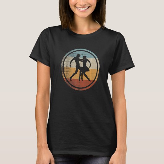 Retro Vintage Couple Ballet Dancer 2 T-Shirt (Vorderseite)