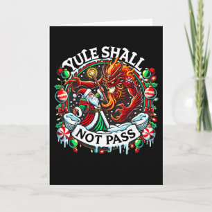 Retro Vintage Creepmas Yule soll nicht P Zauberer  Karte