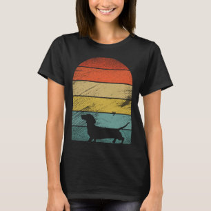 Retro Vintage Dachshund-Hunde und süße Tiere 1 T-Shirt
