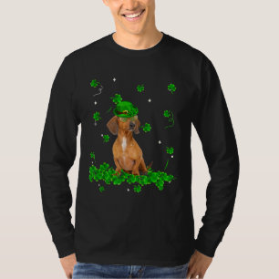 Retro Vintage Dackel St Patrick S Day Clover T-Shirt