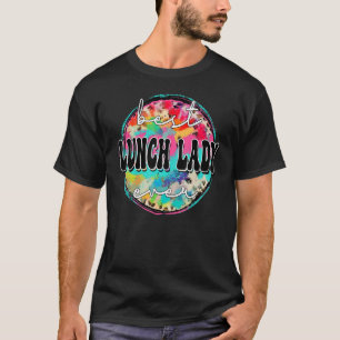 Retro-Vintage Dame für das Mittagessen je zurück z T-Shirt