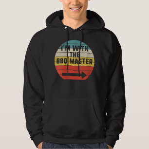 Retro Vintage Damen Ich bin mit BBQ Meister Hoodie
