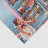 Retro Vintage Damenküche Seidenpapier (Ausschnitt)