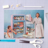 Retro Vintage Damenküche Seidenpapier (Handwerk)