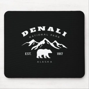 Retro Vintage Denali Nationalpark für Kinder Wande Mousepad