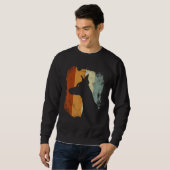 Retro Vintage Design Italian Greyhound Dog Sweatshirt (Vorne ganz)