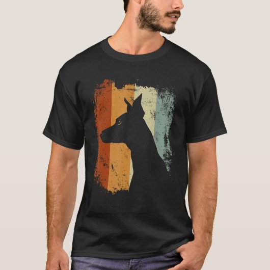 Retro Vintage Design Italian Greyhound Dog T-Shirt (Vorderseite)