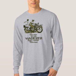 Retro Vintage Deutsch-Wanderer-Motorradanzeige T-Shirt