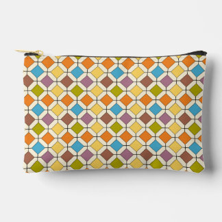 Retro-/Vintage-Diamant geometrisches farbenfrohes Zubehörtasche