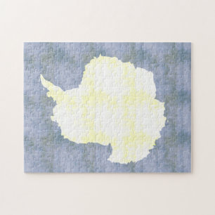 Retro Vintage die Antarktis-Flagge Puzzle