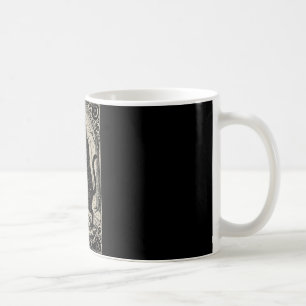 Retro Vintage Die Yule-Katze Tarotkarte Dunkle Wei Kaffeetasse
