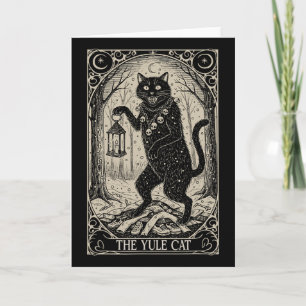 Retro Vintage Die Yule-Katze Tarotkarte Dunkle Wei Karte
