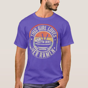 Retro Vintage Dieses Mädchen liebt ihren Ramen Lus T-Shirt