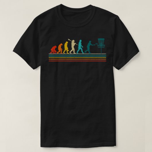 Retro Vintage Disk Golf T-Shirt Kleidung Geschenke (Design vorne)